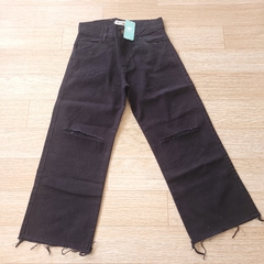 Jeans Wide leg rotura - Talle 4 al 16