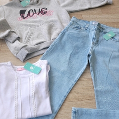 Imagen de Jeans Wide leg celeste - Talle 4 al 16 -