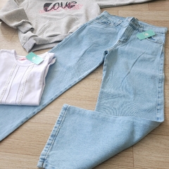 Jeans Wide leg celeste - Talle 4 al 16 - - tienda online