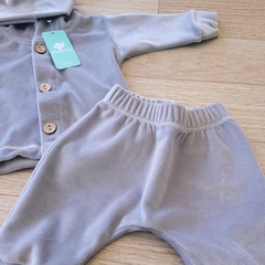Conjuntito bebe plush gris - comprar online