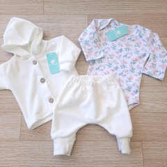 Conjuntito bebe natural de plush - comprar online