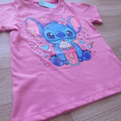 Remera stich personaje rosa - Pececitos