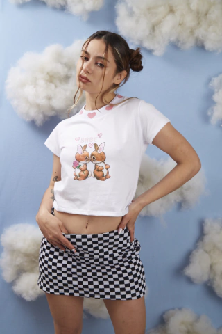 BABY TEE BUNNY BLANCA DE SEGUNDA