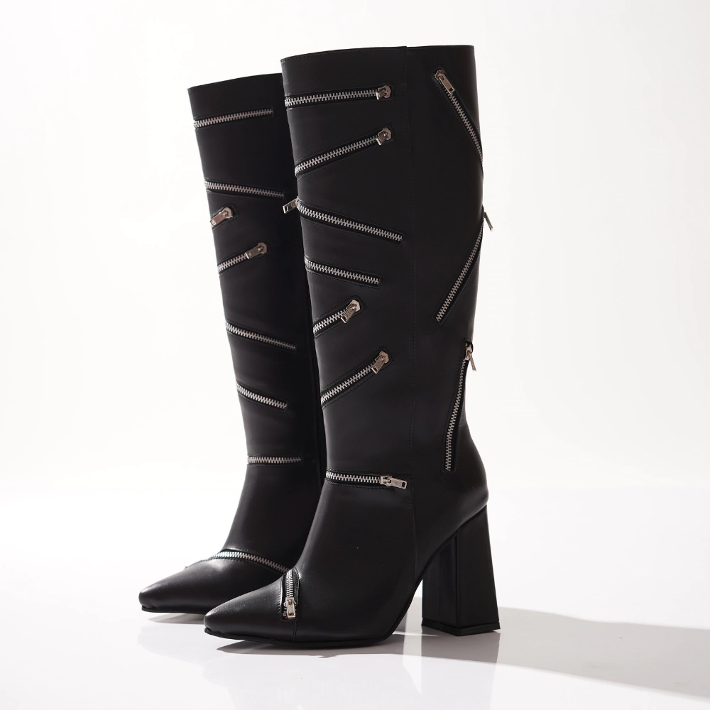 BOTA CLOSURE NEGRO CUERO