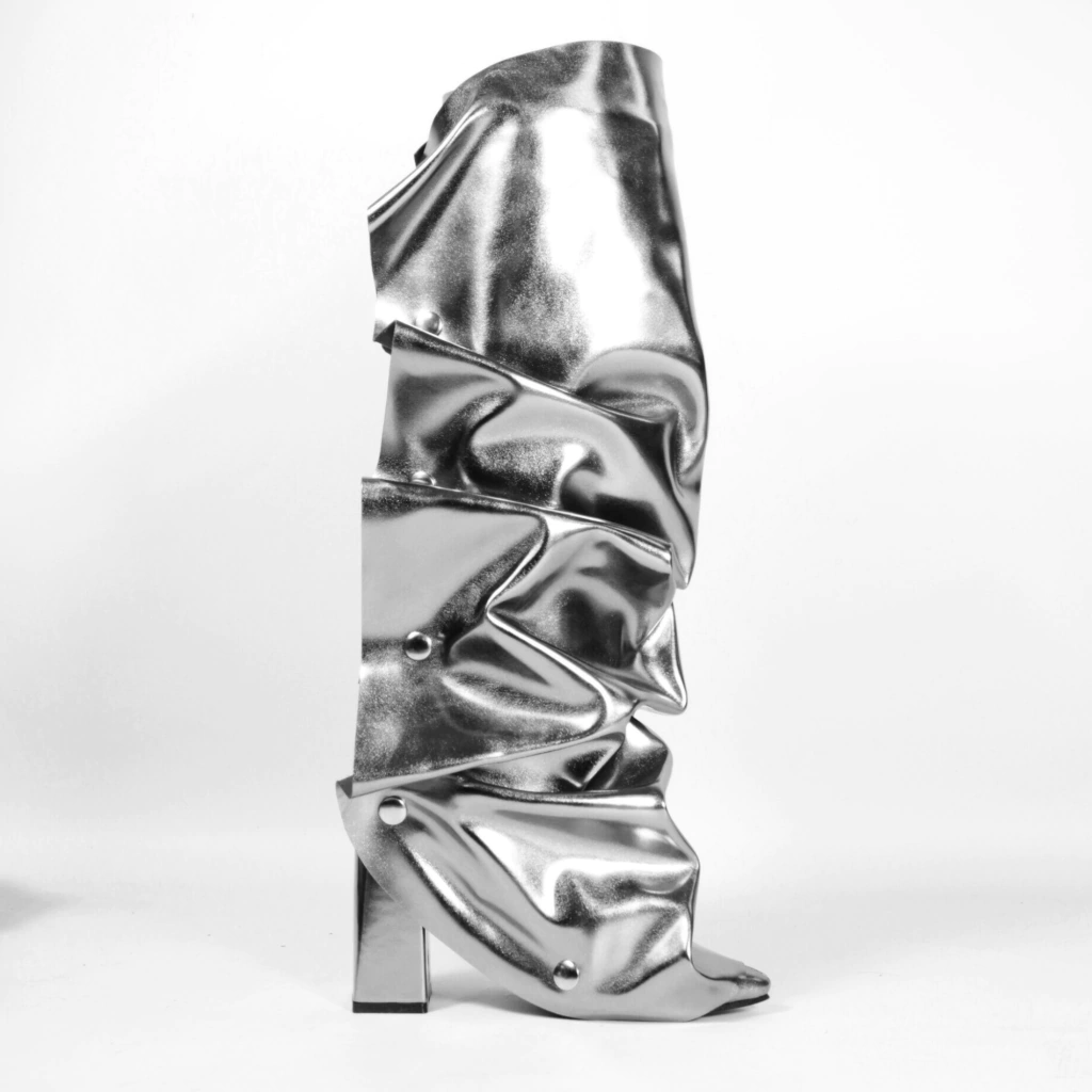 Afrodita Metal Plata Cuero thumbnail 3