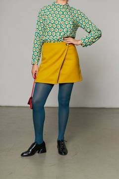 Falda TWIGGY - mostaza - comprar online