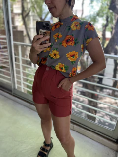 Camisa GARDENIA - print gris - comprar online