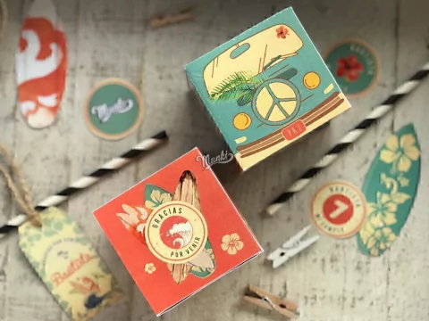 Kit imprimible Surf PERSONALIZADO