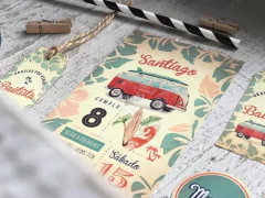 Imagem do Kit imprimible Surf PERSONALIZADO