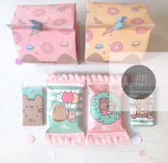 Imagen de Pusheen Cat con Textos Editables