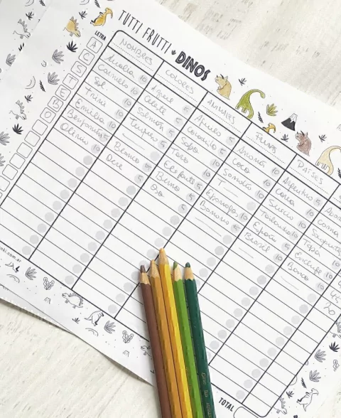 Tutti Frutti Dinosaurios sin Personalización