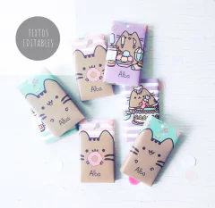 Pusheen Cat con Textos Editables
