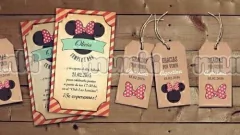 Kit Imprimible Minnie Rojo PERSONALIZADO