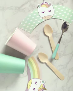 Imagen de Kit Imprimible Unicornios PERSONALIZADO