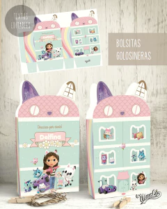 Kit Imprimible Candybar Casa De Muñecas Gabby 100% Editable