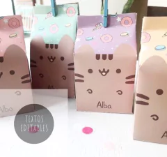 Pusheen Cat con Textos Editables - tienda online