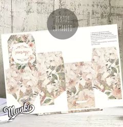 Kit Imprimible Flores Campestres con Textos Editables en PDF - Kits Imprimibles Munki
