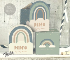 party box rainbow arcoiris descargable kit imprimible para imprimir