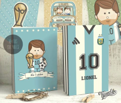 bolsitas sorpresa golosinas personalizado mundial argentia messi munki