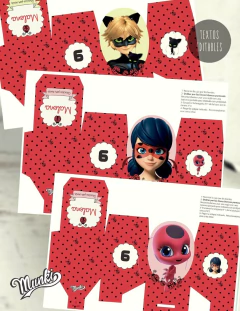 Caixas de doces surpresa para guloseimas da Ladybug Miraculous