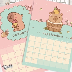 capybara planner 2025 pink to print easy