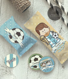 kit de cumple golosinas argentina mundial scaloneta y messi