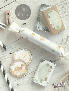 candy bar personalizado dinosaurios