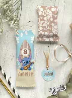 Golosinas de stitch personalizadas para imprimir y decorar la mesa dulce