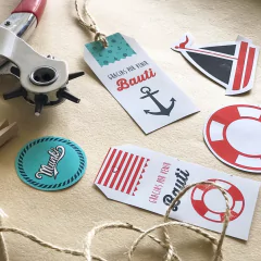 Kit Imprimible Náutico marinero PERSONALIZADO