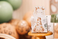 Imagem do Festa de aniversário de animais de bebê Safari em PDF para impressão
