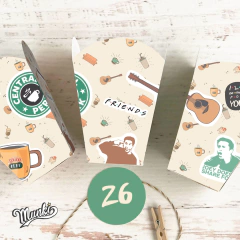 kit imprimible friends para cumpleaños personalizado con nombre