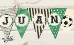 Kit Imprimible Futbol Verde Sin Equipo PERSONALIZADO - Kits Imprimibles Munki