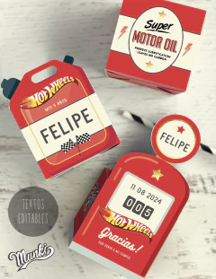 dulceros autitos hot wheels en PDF para imprimir