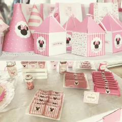 Kit Imprimible Minnie Shabby Chic PERSONALIZADO - Kits Imprimibles Munki
