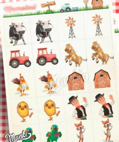 Juego Memoria Granja de Zenón PERSONALIZADO