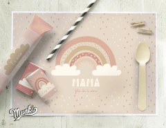 kit imprimible arcoíris desayuno para el día de la madre