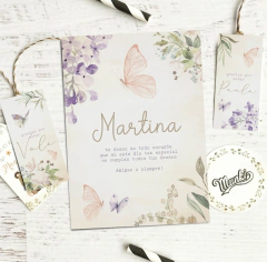 tarjetas y etiquetas para imprimir decoración mariposas
