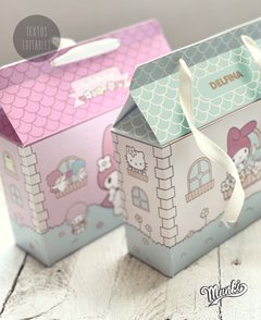 decoración de cumpleaños sencilla para fiesta de cumpleaños de niña de my melody kuromi