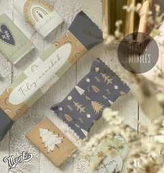 christmast candy decor rainbow party personalizable