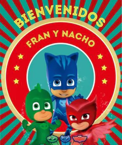 Kit imprimible PJ Mask Héroes en Pijamas PERSONALIZADO - tienda online