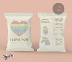 Kit Imprimible Pop it colores pasteles