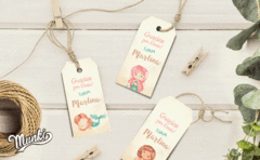 Imagen de Kit imprimible Sirenitas Acuarelas PERSONALIZADO