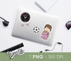 messi inter miami stickers