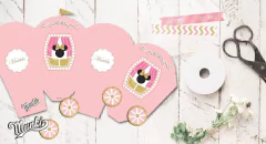 Kit imprimible Minnie Dorado y Rosa PERSONALIZADO - comprar online