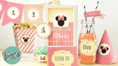 Kit Imprimible Minnie Shabby Chic PERSONALIZADO - comprar online