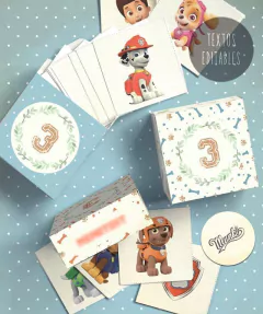 Juego Memoria Paw Patrol con TEXTOS EDITABLES - comprar online