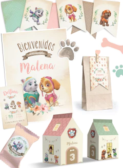 Image of Kit imprimible Skye y Everest Paw Patrol PERSONALIZADO