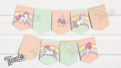 Kit Imprimible Unicornios PERSONALIZADO - comprar online