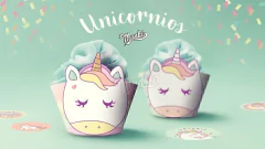 Kit Imprimible Unicornios PERSONALIZADO - tienda online