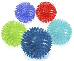 Pelota con pinches y chifle
